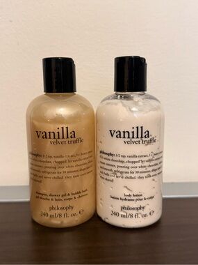 Philosophy VANILLA VELVET TRUFFLE Body Lotion & Shampoo Shower Gel Bubble Bath